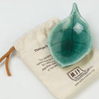 Project Empowerment. Mankada Porcelain Tea Bag Holder in Bag, Sri Lanka