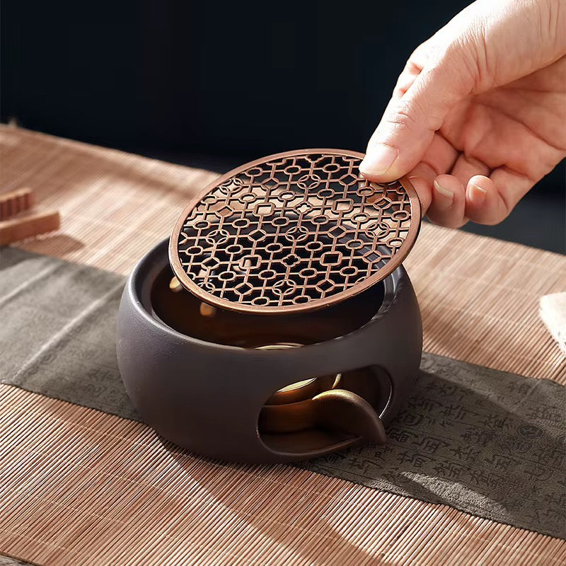 Handmade Japanese Coarse Pottery Teapot Warmer