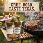 Combo Pack, Salt-Free Chophouse Burger and Austin Steakhouse Rub, Perfect for Burgers, Pasta, Pizza, Steaks, Grilled Meats, 1/2 cup Glass Bottle, Pack of 2