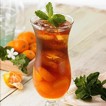 Organic Lychee & Peach Tea, Black Tea Infused with Lychee & Peach, Dessert Tea Collection, 2 Oz Jar