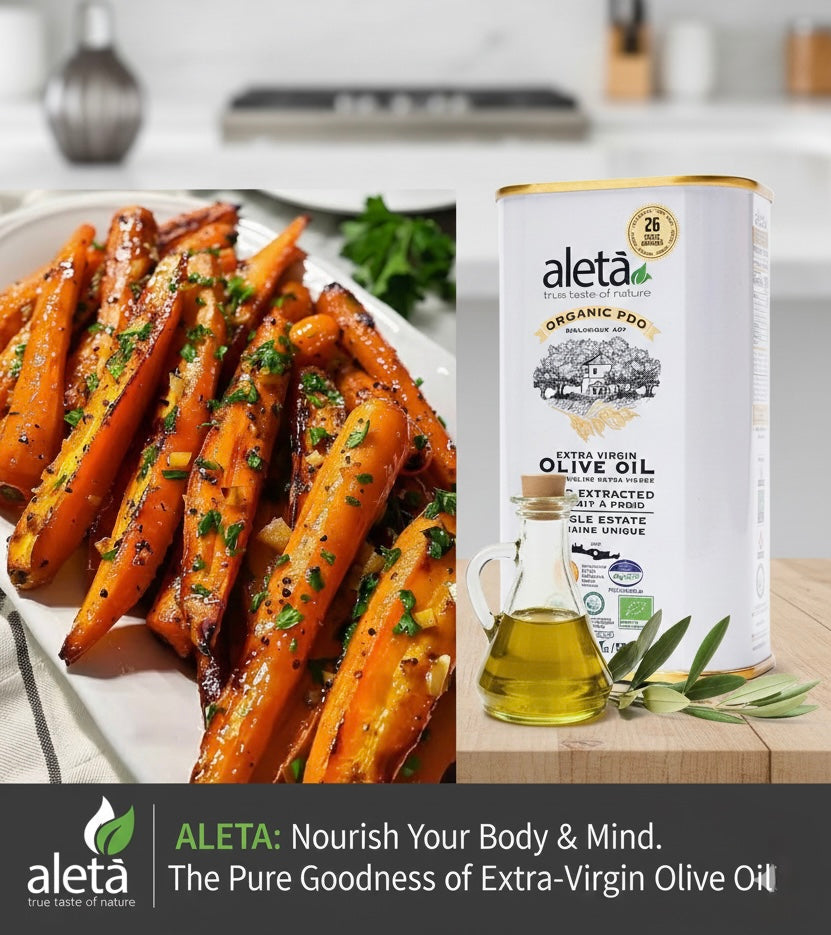 Aleta Organic & Single Estate PDO Extra Virgin Greek Olive Oil, 17 Oz Tin & 17 Oz bottle Combo