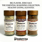 Combo Pack Salt Free, Mojo Seasoning, Chophouse Burger & Thai Seasoning, Burgers, Vegetables, Soups and Meats, Glass Bottle, Pack of 3