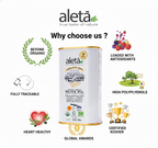 Aleta Organic & Single Estate PDO Extra Virgin Greek Olive Oil, 17 Oz Tin & 17 Oz bottle Combo