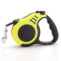 Pawspire Signature Retractable Leash, Smooth One-Touch Locking, Ergonomic Grip, 3M (10 feet) Heavy-Duty Nylon Strip, (Yellow)