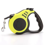 Pawspire Signature Retractable Leash, Smooth One-Touch Locking, Ergonomic Grip, 3M (10 feet) Heavy-Duty Nylon Strip, (Yellow)