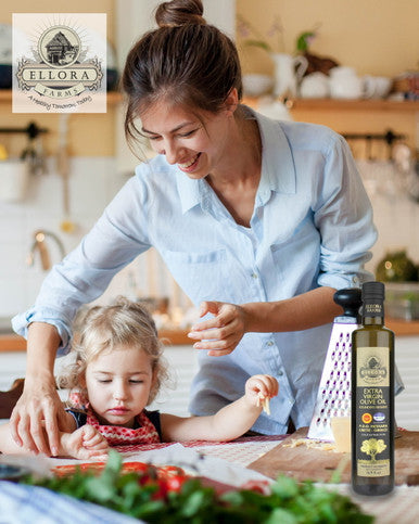 Ellora Farms, Award-Winning Extra Virgin Olive Oil, Single Sourced PDO Messara Valley, Crete Greece, Kosher, 17 FL oz Bottle