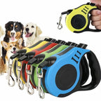 Pawspire Signature Retractable Leash, Smooth One-Touch Locking, Ergonomic Grip, 3M (10 feet) Heavy-Duty Nylon Strip, (Yellow)