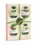 Traditional Olive Oil Soap Gift Set | ASSORTED | All Natural | Assorted Aroma Fragrances | Made in Ancient Crete, Greece | 4 Soaps 3.53 oz. Each