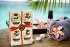 Traditional Olive Oil Soap Gift Set | ASSORTED | All Natural | Assorted Aroma Fragrances | Made in Ancient Crete, Greece | 4 Soaps 3.53 oz. Each