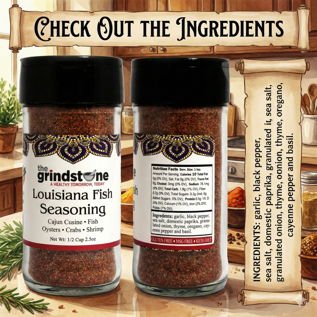 Combo Pack, Louisiana Fish Seasoning & Market Street Seasoning, Stir-Fry, Potatoes, Pasta, Noodles, Shrimp, Glass Bottle, Pack of 2