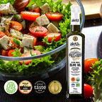 Aleta Organic & Single Estate PDO Extra Virgin Greek Olive Oil, Traceable, Kosher, Great Taste Award, 17 oz. (500ml) Bottle  X 2