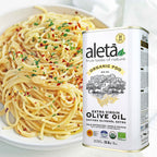 Aleta Organic & Single Estate PDO Extra Virgin Greek Olive Oil, Great Taste Award, 1 Ltr. Tin (33.8 oz.) X 4