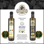 Ellora Farms PDO Organic & PDO Single Estate Greek Extra Virgin Greek Olive Oil, 500ml Bottles Combo