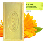 Combo Pack 4 Olive Soaps with Natural Herbs, Spirulina, Calendula, Sage, Orange, Fragrance Free, Made in Crete, Greece, 7.05 oz Each