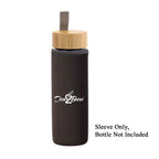 Tea2Brew, Double Walled On-the-Go Glass Tea Infuser, Sleeve only - Black
