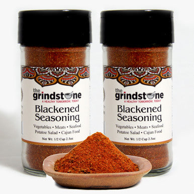 Blackened Seasoning, Fish & Seafood rubs and Seasonings, Non-GMO Spice, Hand Blended Spices, 2.50 oz. Glass Bottle with Sifter, Pack of 2