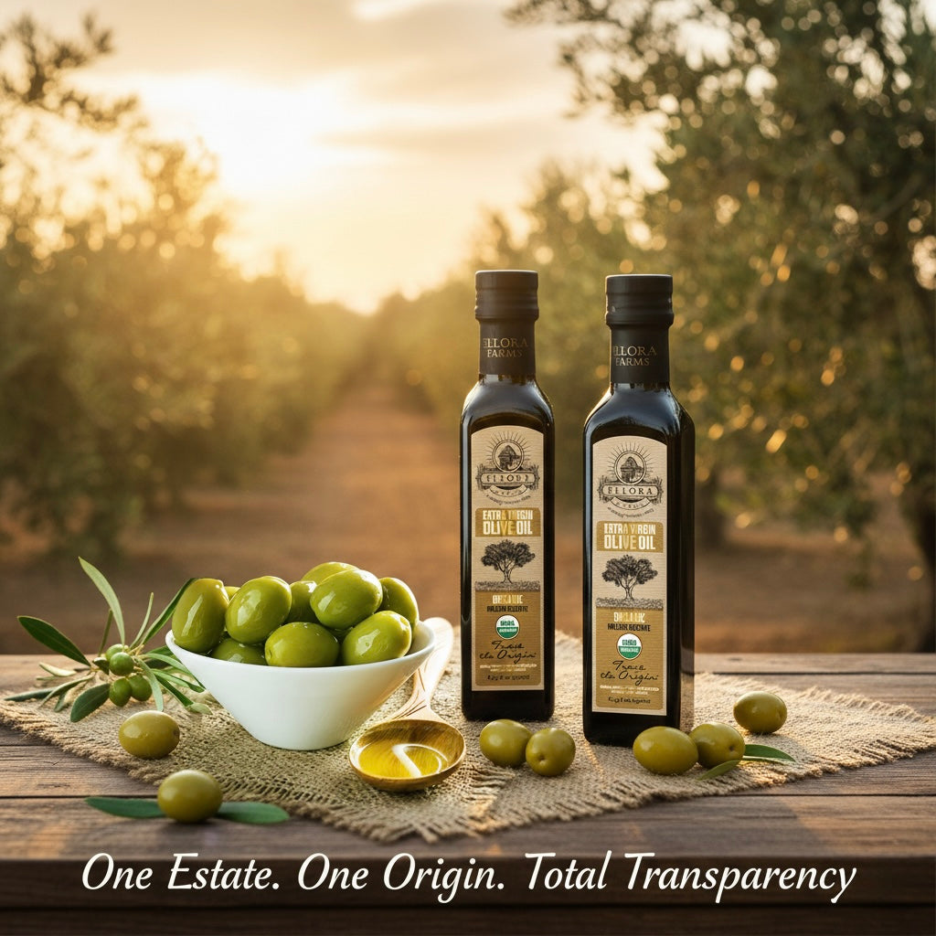 Ellora Farms USDA Organic Extra Virgin Greek Olive Oil in BPA Free