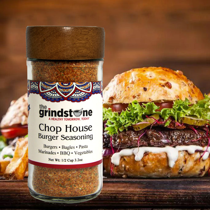 Combo Pack, Salt-Free Chophouse Burger and Blackened Seasoning, Perfect for Burgers, Pasta, Pizza, Cajun Dishes, Sugar, Glass Bottle, Pack of 2
