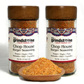 ChopHouse Burger Seasoning, Salt- Free, Spice mix for Burgers, BBQ, Veggies, Pasta, Grilling, 3 oz. Glass Jar with Sifter, Pack of 2