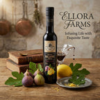 Ellora Farms, Lemon & Fig Infused Thick Balsamic Vinegar, Product of Crete, Greece, 8.5 oz