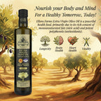 Ellora Farms, Award-Winning Extra Virgin Olive Oil, PDO Messara Valley, Crete Greece, Kosher, Bottle in box, 17 FL oz, Pack of 2