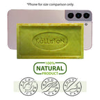Spirulina Powder & Ivy Extract, Olive Soaps with Natural Herbs, Fragrance Free, Made in Island of Crete, Greece, 7.05 oz.