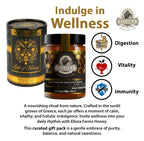 Ellora Farms, Single Estate PDO Greek Raw Honey, Beekeepers Reserve Gift of Honey in TUBE, Pine & Thyme, 450g