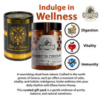 Ellora Farms, Greek Raw Honey, Queens Nectar, Lemon & Orange Blossom, Gift of Honey TUBE Pack 450g
