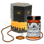 Ellora Farms, Greek Raw Honey, Queens Nectar, Lemon & Orange Blossom, Gift of Honey POT, Dipper Included, 450g