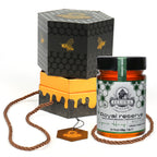 Ellora Farms, Organic Greek Raw Honey, Royal Reserve, Wild Thyme, Gift of Honey POT, Dipper Included, 450g
