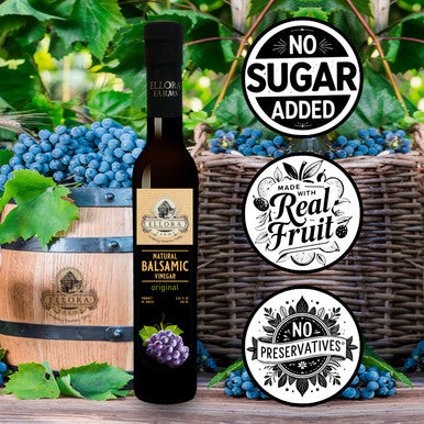 Ellora Farms, Original Plain Thick Balsamic Vinegar, Great Taaste Award Winner, Product of Crete, Greece, 8.5 oz