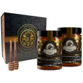 Ellora Farms, Single Estate PDO Greek Raw Honey, Pine & Thyme, Superfood, Includes Wooden Dippers, 1 lb Each, Twin Pack