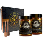 Ellora Farms, Single Estate PDO Greek Raw Honey, Pine & Thyme, Superfood, Includes Wooden Dippers, 1 lb Each, Twin Pack