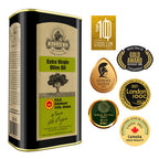 Ellora Farms, Certified PDO Extra Virgin Olive Oil, Traceable and Single Estate EVOO, Harvested in Crete, Greece, 1 Ltr Tin, 33.8 FL oz