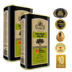 Ellora Farms, Extra Virgin Olive Oil, Single Estate and Traceable, Certified PDO Harvested in Crete, Greece, 1 Ltr. Tin, 33.8 FL oz , Pack of 2
