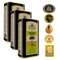 Ellora Farms, Certified PDO Extra Virgin Olive Oil, Traceable and Single Estate EVOO, Harvested in Crete, Greece, 1 Ltr Tin, 33.8 FL oz, Pack of 3