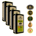 Ellora Farms, Award Winning Certified PDO Extra Virgin Olive Oil, Traceable and Single Estate, Harvested in Crete, Greece, 1 Ltr Tin, 33.8 FL oz, Pack of 4