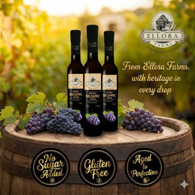 Ellora Farms, Original Plain Thick Balsamic Vinegar, Great Taaste Award Winner, Product of Crete, Greece, 8.5 oz