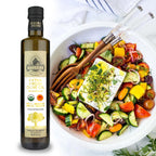 Ellora Farms, Certified Organic & Single Estate PDO Greek Extra Virgin Olive Oil, Gold Medal Winner, 17 OZ Bottle, Pack of 2