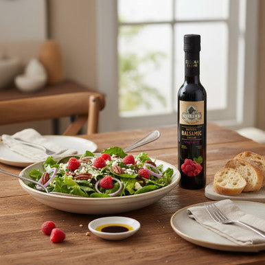 Ellora Farms, Raspberry Infused Thick Balsamic Vinegar, Product of Crete, Greece, 8.5 oz