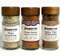 Combo Pack Salt Free, Mojo Seasoning, Chophouse Burger & Thai Seasoning, Burgers, Vegetables, Soups and Meats, Glass Bottle, Pack of 3