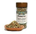 Organic Tuscany Bread Dipping Seasoning, Best with Extra Virgin Olive Oil, Pasta Topper, Pizza, Glass Jar with sifter, 2.3 oz