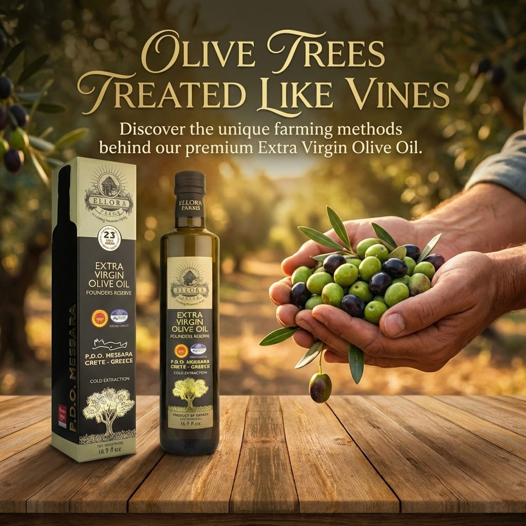 Ellora Farms, Award-Winning Extra Virgin Olive Oil, PDO Messara Valley, Crete Greece, Kosher, Bottle in box, 17 FL oz, Pack of 2