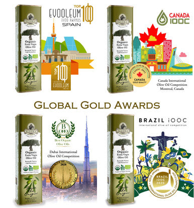 Ellora Farms, Certified Organic Greek Extra Virgin Olive Oil, Koroneiki Variety Olives, Single Origin & Traceable, 17 oz Tin