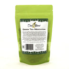 Green Tea Meditation, Loose Leaf Ceylon Green Tea with with Peppermint Leaves, Designer Resealable Pouch, 3.52 oz.