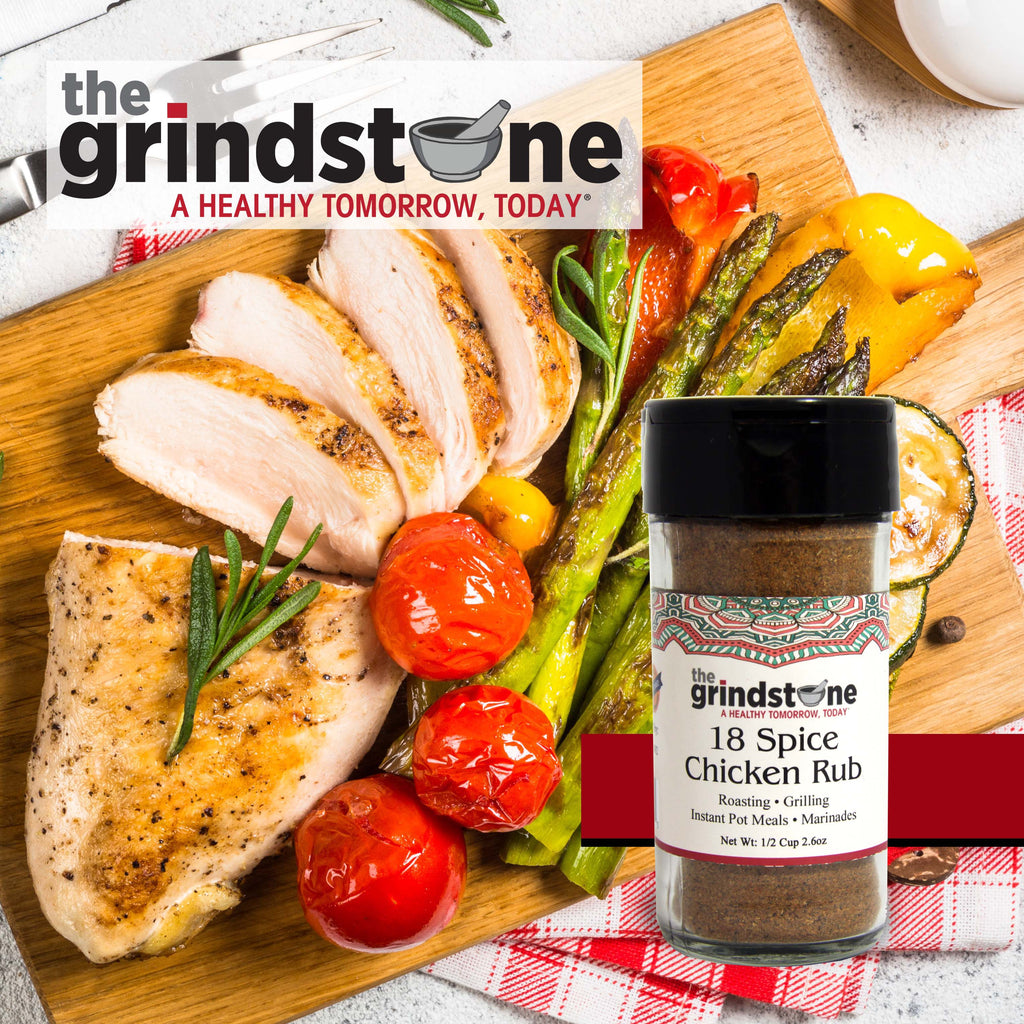 Combo Pack, Salt-Free, 18 Spice Chicken Rub & Blackened Seasoning, Vegetables, Chicken and Seafood, Cajun Cooking, Glass Bottle, Pack of 2