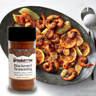 Blackened Seasoning, Fish & Seafood rubs and Seasonings, Non-GMO Spice, Hand Blended Spices, 2.50 oz. Glass Bottle with Sifter, Pack of 2