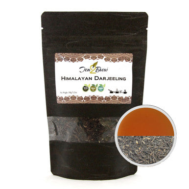 Himalayan Darjeeling Tea, Loose Leaf Mountain Grown Black Tea, Resealable Pouch, 3.5 oz.