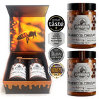 Ellora Farms, Queens Nectar, Lemon & Orange Blossom Honey, Greek Superfood, Includes Wooden Dippers, 1 lb Each, Twin Pack
