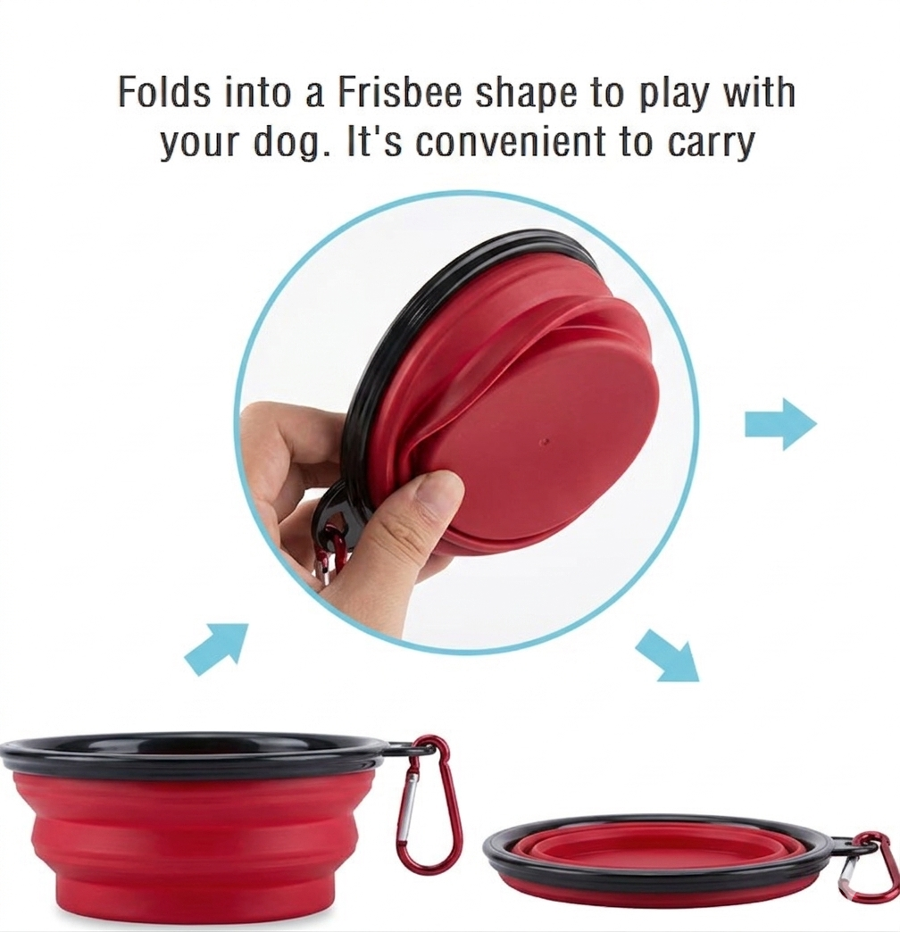 Puppy Dog Olive Oil Soap with Aloe Vera Extract, Shampoo Bar Soap, Itch Relief from Cedar Oil, Soap Base and Collapsible Water Dish, 130 Grams (Red)